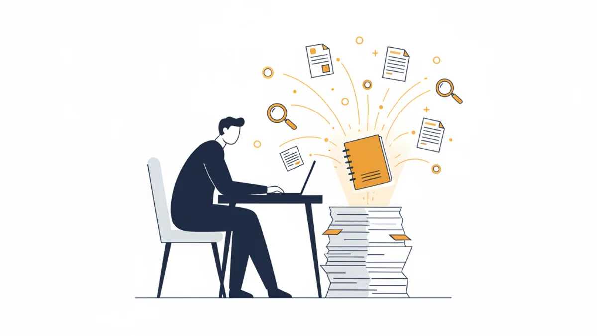 NotebookLMで社内文書をAI検索する業務活用のイメージ