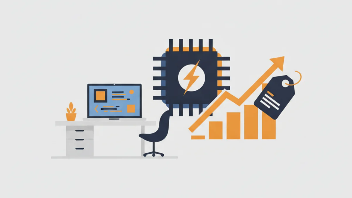 Gemini 3.7 Flashを業務に活用する中小企業のイメージ